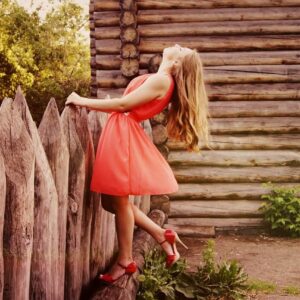 Beautiful Girl Red Dress